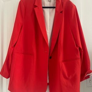 H&M Bold Red Blazer